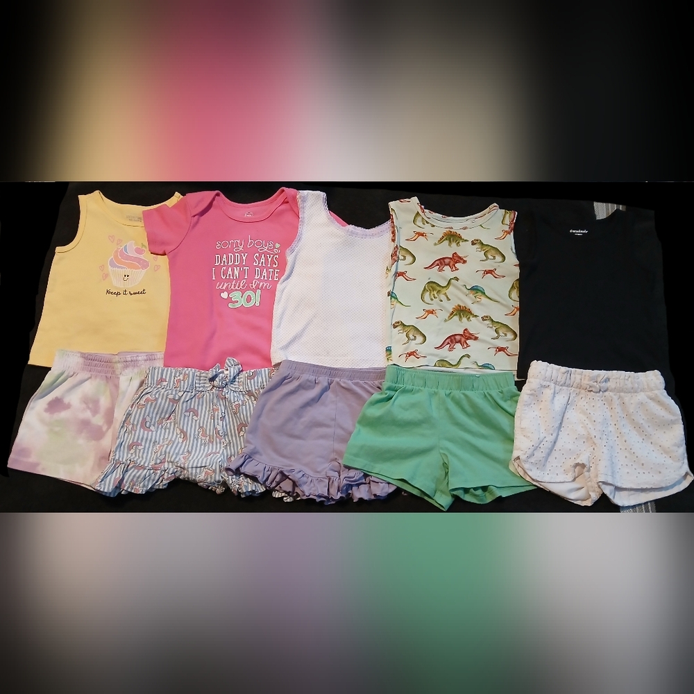 10 Piece Girls' Colorful Clothing Set